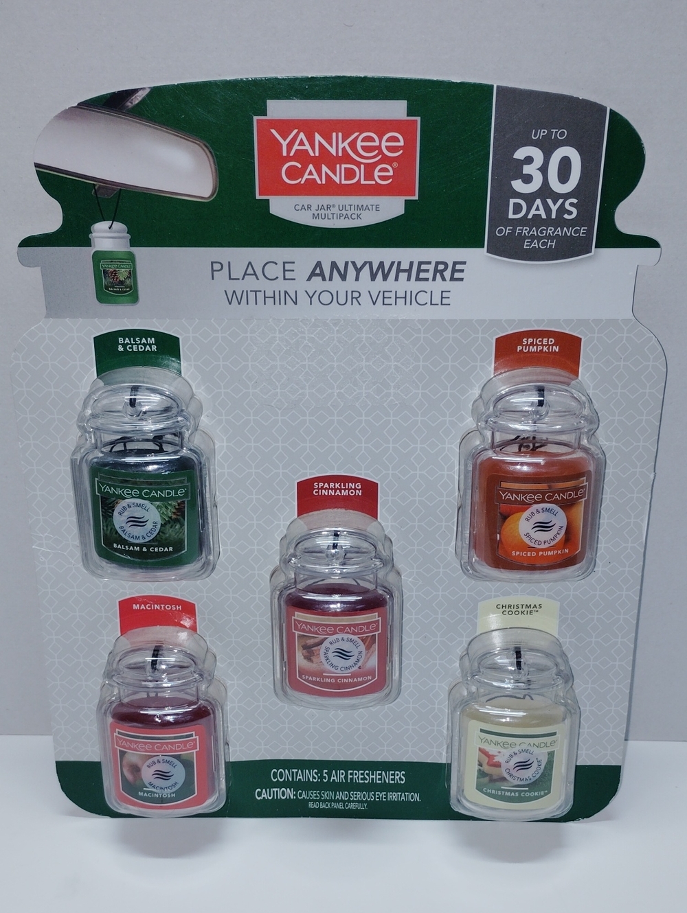 5 Pack Yankee Candle Car Air Freshener Set-NWT
